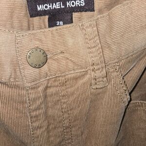 Michael Kors Tan Corduroy Pants